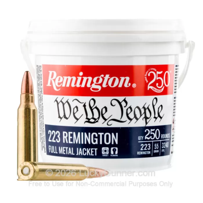 223 Rem - 55 Grain FMJ - Remington We The People - 1000 Rounds