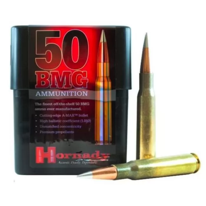 Hornady 8270 Match 50 BMG 750 gr A-Max 10 Box Hornady 8270 Match 50 BMG 750 gr A-Max 10 Box