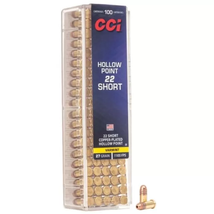 CCI 22SHORT HP 27G 100BX UPC: 076683000286 CCI 22SHORT HP 27G 100BX UPC: 076683000286