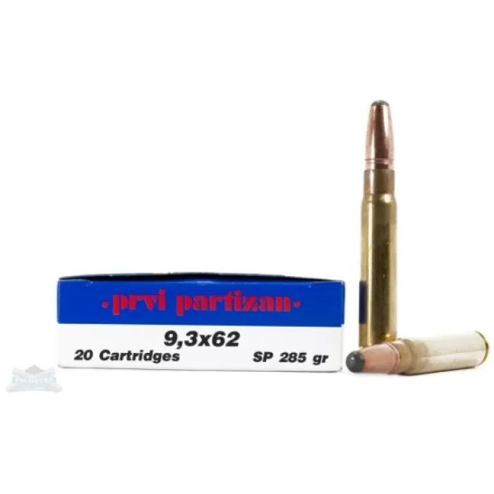 Ppu Ammo 9.3x62mm - 285gr. Jsp 20-pack