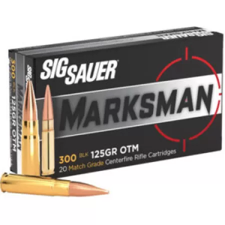 SIG SAUER .300 Blackout 125Gr Supersonic Open Tip Match 20rd Box Ammo (C300A1-20)
