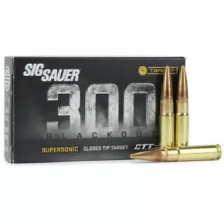 SIG SAUER .300 Blackout 125Gr Supersonic CTT 20rd Box Ammo (C300B1-20)