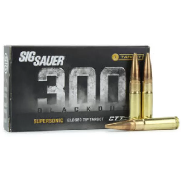 SIG SAUER .300 Blackout 125Gr Supersonic CTT 20rd Box Ammo (C300B1-20)