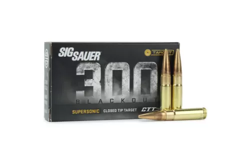 SIG SAUER .300 Blackout 125Gr Supersonic CTT 20rd Box Ammo (C300B1-20)