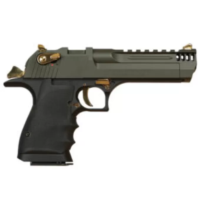MAGNUM RESEARCH Desert Eagle L5 .357 Magnum 5in 9rd Mil-Spec Green Cerakote/Black Single-Action Pistol (DE357L5MSG)