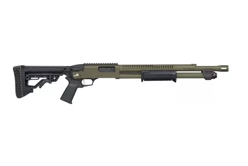 MOSSBERG 590R 12 Gauge 18.5in Stand-Off Barrel 6rd Olive Drab Green Cerakote Shotgun (50757)
