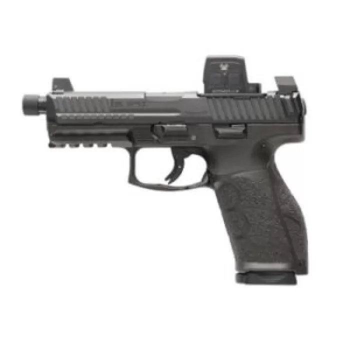 HK VP9A1 X Tactical Optic Equipped 9mm Luger 4.7in 17rd/20rd Black Striker-Fired Pistol w/ Vortex Defender-CCW Enclosed Solar Micro Red Dot (81001364)