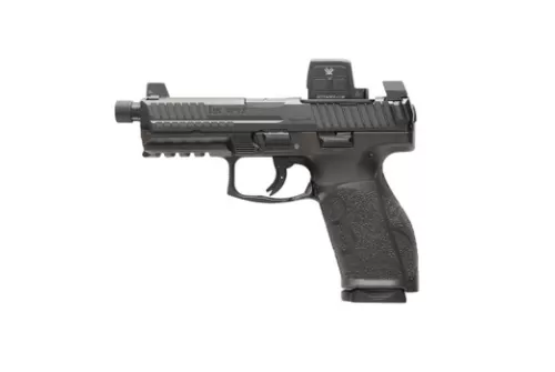 HK VP9A1 X Tactical Optic Equipped 9mm Luger 4.7in 17rd/20rd Black Striker-Fired Pistol w/ Vortex Defender-CCW Enclosed Solar Micro Red Dot (81001364)
