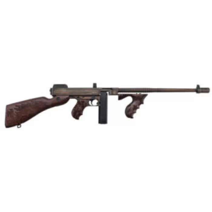 AUTO ORDNANCE Bonnie & Clyde Special Edition Thompson 1927A-1 .45 ACP 18in 50rd Drum/20rd Stick Semi-Auto Rifle (T150DC6) AUTO ORDNANCE Bonnie & Clyde Special Edition Thompson 1927A-1 .45 ACP 18in 50rd Drum/20rd Stick Semi-Auto Rifle (T150DC6)
