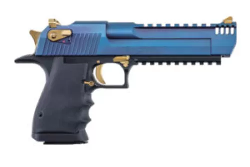 MAGNUM RESEARCH Desert Eagle L6 .357 Magnum 6in 9rd Carbo Blue PVD/Black Pistol w/ Picatinny Bottom Rail (DE357L6CBG)