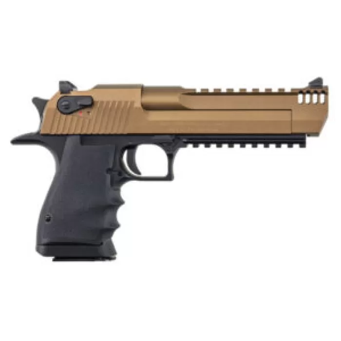 MAGNUM RESEARCH Desert Eagle L6 .44 Magnum 6in 8rd Burnt Bronze Cerakote/Black Pistol w/ Picatinny Bottom Rail (DE44L6BB)