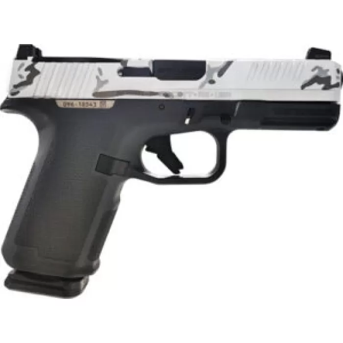 15-SHOT WHITE CAMO SLIDERUGER RXM 9MM LUGER 4" ADJ