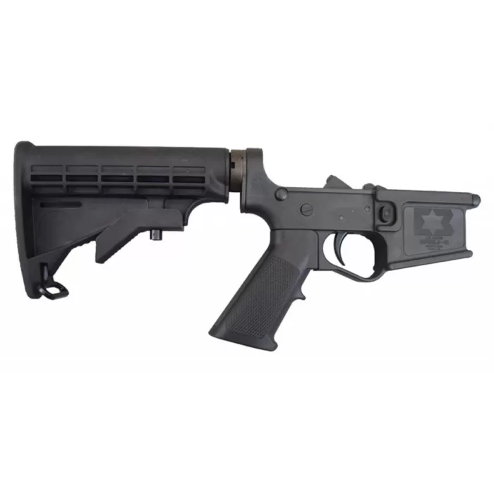 E3 Arms Omega-15 Polymer Complete AR15 Lower Receiver - Black | M4 Buttstock | Aluminum Buffer Tube | Gen II E3 Arms Omega-15 Polymer Complete AR15 Lower Receiver - Black | M4 Buttstock | Aluminum Buffer Tube | Gen II