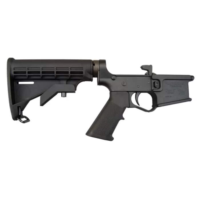 Plum Crazy Polymer Complete AR-15 Lower Receiver - Black | M4 Buttstock | Gen II