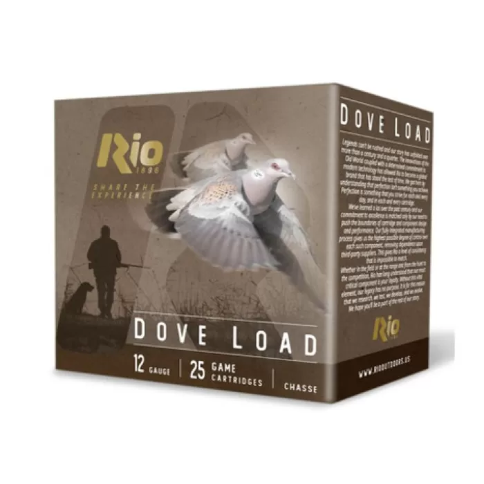 RIO RDL328     DOVE LOAD 12G  2-3/4  8       25/10