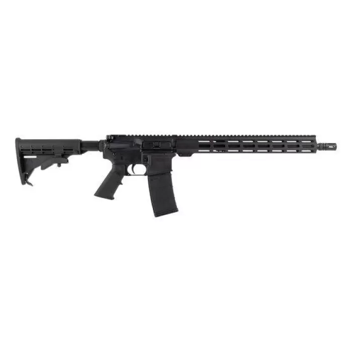 Andro Corp Industries 30016BB ACI-15 Bravo 300 Blackout 30+1 16" Black Nitride Threaded Barrel, Black Anodized Aluminum Receiver w/Picatinny Rail, M-LOK Handguard, M4 Black Polymer Stock, Black A2 Gri