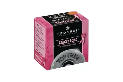 Federal Top Gun Target 12GA 2.75-inch 1-1/8oz #8 Shot 25 Rounds Per Box
