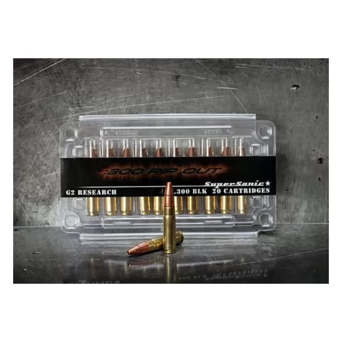 G2 Research .300 AAC Blackout Rip Out Supersonic 20 Rounds Ammunition - G2R30ROSUPER G2 Research .300 AAC Blackout Rip Out Supersonic 20 Rounds Ammunition - G2R30ROSUPER