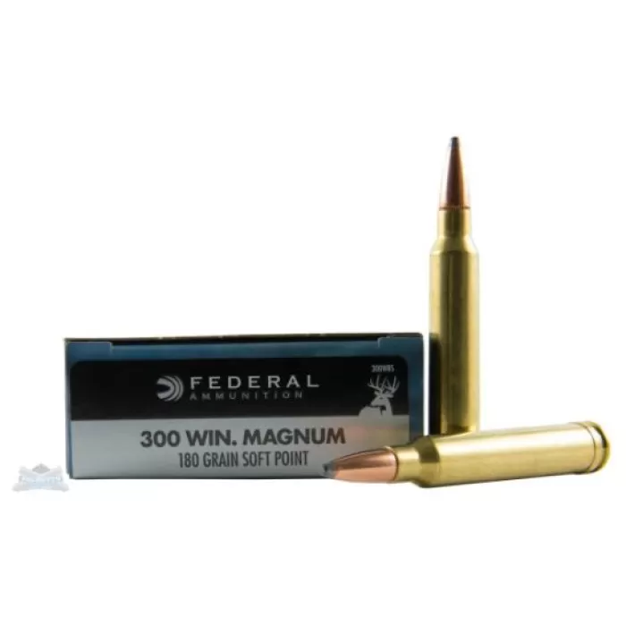 Federal 300 Winchester Magnum 180gr SP Power-Shok Ammunition 20rds - 300WBS Federal 300 Winchester Magnum 180gr SP Power-Shok Ammunition 20rds - 300WBS