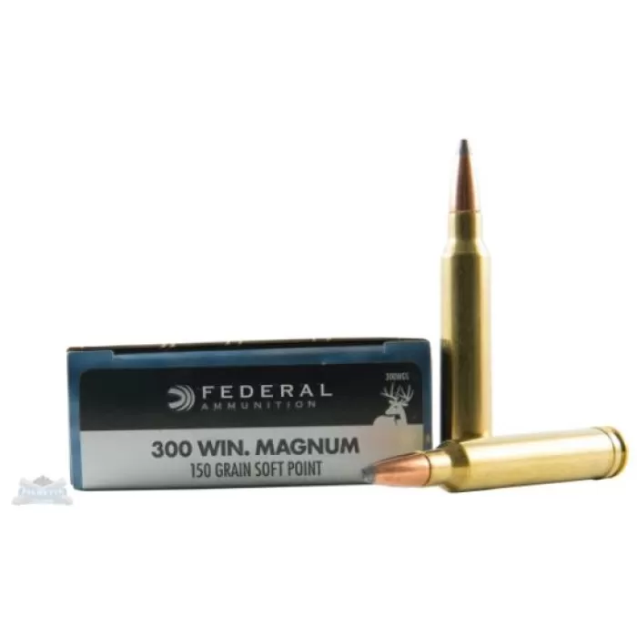 Federal 300 Winchester Magnum 150gr SP Power-Shok Ammunition 20rds - 300WGS Federal 300 Winchester Magnum 150gr SP Power-Shok Ammunition 20rds - 300WGS
