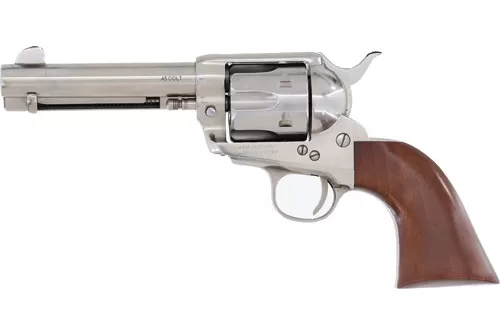 Cimarron Man W/no Name .357 Mag, 4.75" Barrel, 6 rnd - Stainless/Silver Snake [MPN:PP400WSSI01]