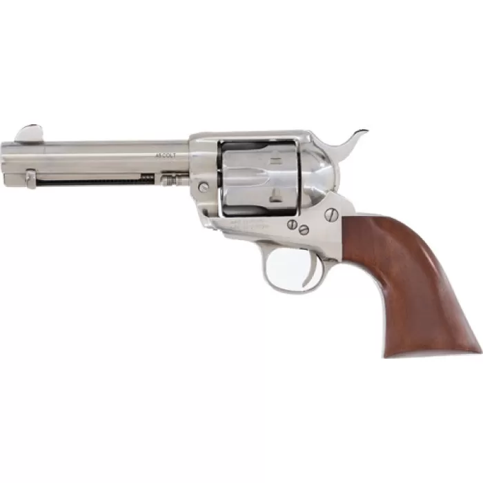 Cimarron Man W/no Name .357 Mag, 4.75" Barrel, 6 rnd - Stainless/Silver Snake [MPN:PP400WSSI01]