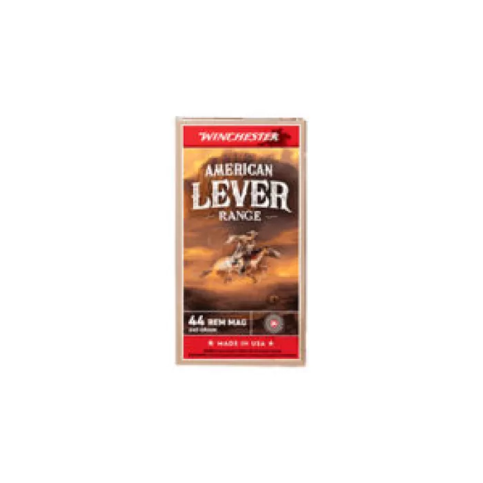 WINCHESTER AMMO American Lever Range .44 Rem Mag 240Gr JSP 50rd Box Rifle Ammo (W44MAL) WINCHESTER AMMO American Lever Range .44 Rem Mag 240Gr JSP 50rd Box Rifle Ammo (W44MAL)