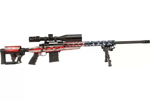 Howa M1500 APC .25 Creedmoor, 24" Barrel, 4-16x50mm Nikko, 10 rnd - American Flag [MPN:HCRA25CRUSAMDT]