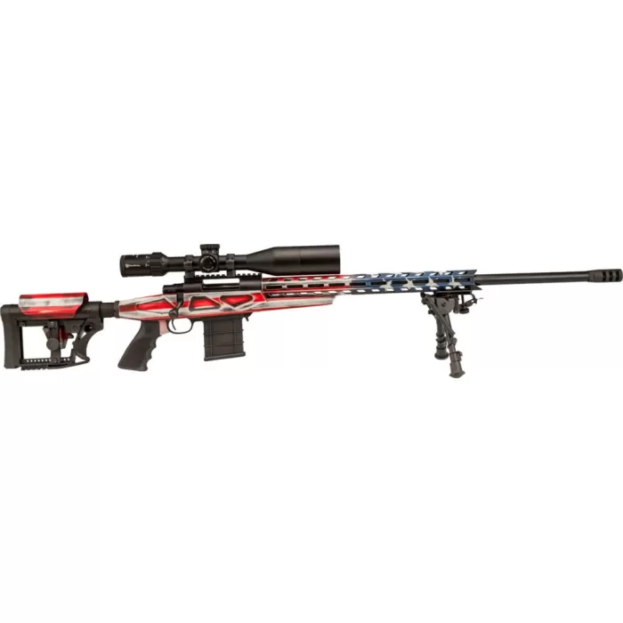 Howa M1500 APC .25 Creedmoor, 24" Barrel, 4-16x50mm Nikko, 10 rnd - American Flag [MPN:HCRA25CRUSAMDT]