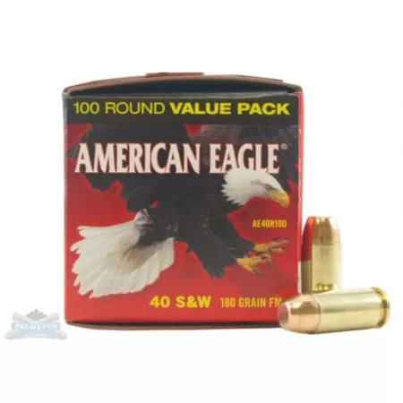 American Eagle 40 S&W 180gr FMJ AMmunition 100rds - AE40R100