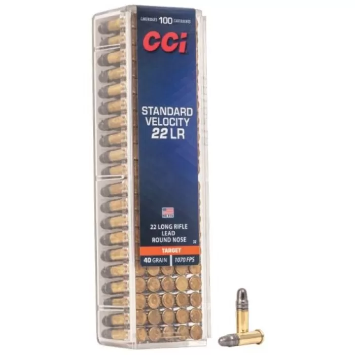 CCI 22LR STANDARD VELOCITY 100/5000 UPC: 076683000323 CCI 22LR STANDARD VELOCITY 100/5000 UPC: 076683000323