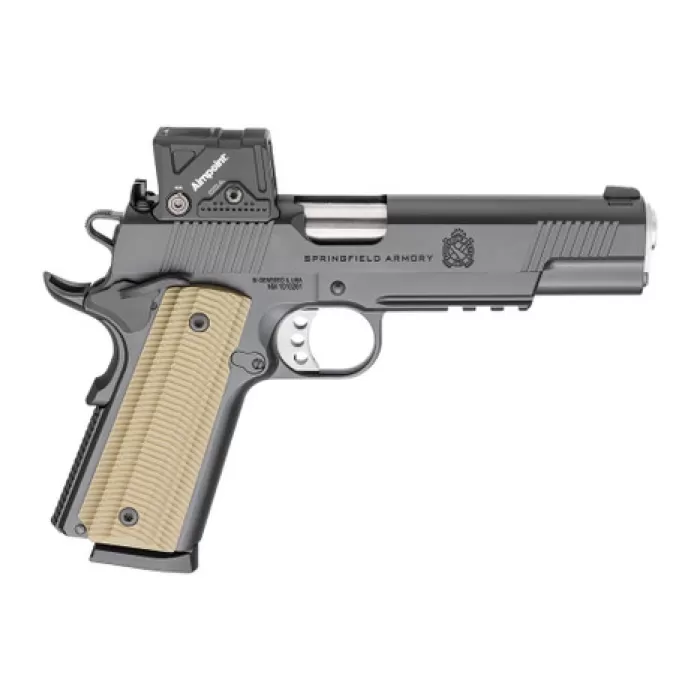 Springfield Armory PO9230COA 1911 Operator AOS 45 ACP 8+1 5" Match Grade Barrel, Carbon Steel Steel Frame w/Beavertail & Picatinny Rail