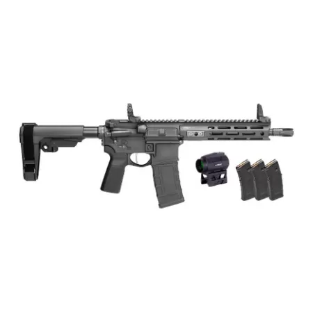 Springfield Armory STV995300BV2SBA3PAC SAINT Victor Gear Pac 300 Blackout 30+1 9.50" Black Nitride Threaded Barrel, Black Hardcoat Anodize Aluminum Receiver w/ Rail, M-LOK Handguard, Black Polymer SB