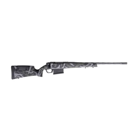 Weatherby 307 Range Xp2, .240 Wby, 24" Skip Fluted Barrel,  5 rds, Graphite Black Cerakote, Green/Grey Stock [MPN: 3WRX2240WR6B]