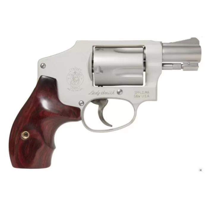 Smith & Wesson 642 LadySmith .38 Special Revolver, Stainless/Wood - 163808 Smith & Wesson 642 LadySmith .38 Special Revolver, Stainless/Wood - 163808
