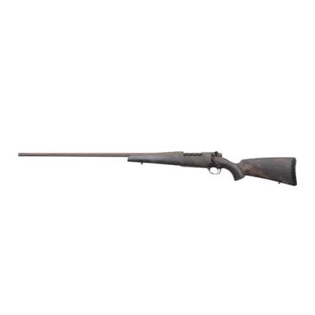 Weatherby MBC20N338WL6B Mark V Backcountry 2.0 338 WBY RPM 4+1 24" + 2" Patriot Brown Cerakote Fluted Threaded Barrel, Steel Drilled & Tapped Receiver, Black w/Brown Accents Fixed Peak 44 Blacktooth C