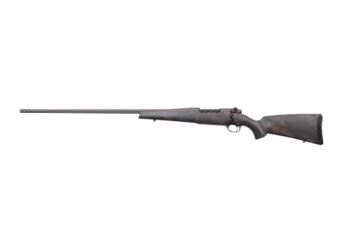 Weatherby MBC20N338WL6B Mark V Backcountry 2.0 338 WBY RPM 4+1 24" + 2" Patriot Brown Cerakote Fluted Threaded Barrel, Steel Drilled & Tapped Receiver, Black w/Brown Accents Fixed Peak 44 Blacktooth C