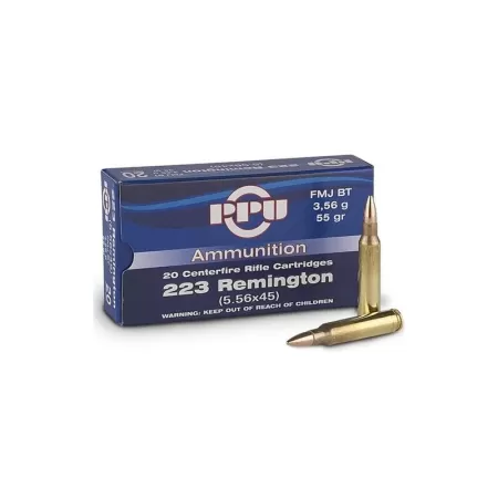 Ppu 223Rem Fmjbt 55 Grain Weight 20/1000 PP5.9 -