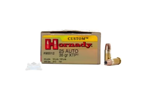 Hornady 90012 Custom  25 ACP 35 gr XTP Jacket Hollow Point 25 Bx/ 10 Cs