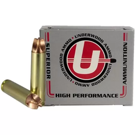Underwood Ammo .45 Raptor 220 Grain Solid Monolithic Nickel Plated Brass Cased Rifle Ammo, 20 Rounds, 912
