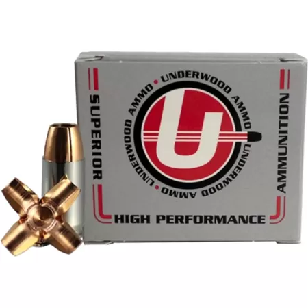 Underwood Ammo .40 S&W 140 Grain Maximum Expansion Solid Monolithic Nickel Plated Brass Cased Pistol Ammo, 20 Rounds, 250