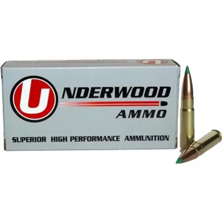 Underwood Ammo .300 AAC Blackout 125 Grain Polymer Tipped Spitzer Nickel Plated Brass Cased Rifle Ammo, 20 Rounds, 418