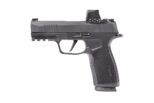 SIG SAUER OFF-DUTY P365 X-MACRO 9mm, 3.7" Barrel, ROMEO-X, 17 rnd - Black [MPN:W365XCA9BXR3PRXE]