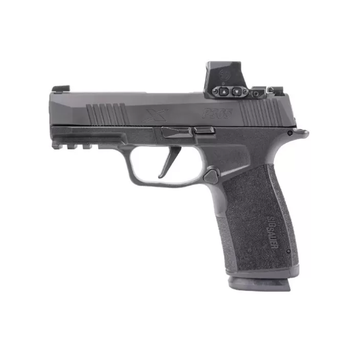 SIG SAUER OFF-DUTY P365 X-MACRO 9mm, 3.7" Barrel, ROMEO-X, 17 rnd - Black [MPN:W365XCA9BXR3PRXE]