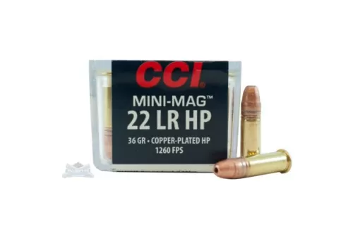 CCI Speer Mini-Mag 22 LR 36 Grain Gilded Lead Hollowpoint Ammo, 100 Round Box (31)