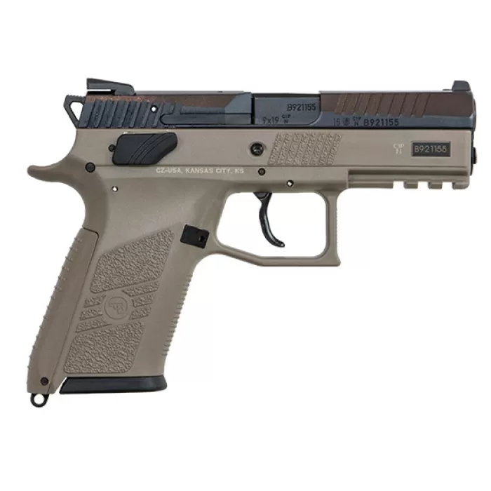 CZ P-07 DUTY 9MM, 3.8" Barrel, 15 rnd - FDE/Black [MPN:99030]