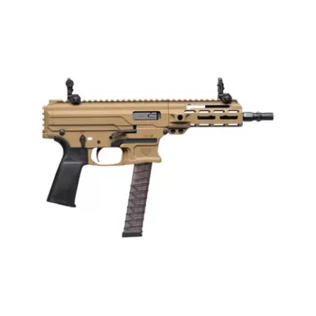 Panzer Arms PAARP9PCCCT ARP9 9mm Luger 33+1 6.50" Black Barrel, Coyote Tan Aluminum Receiver w/Picatinny Rail, Rear Picatinny Rail, Black Polymer Grip, Ambidextrous