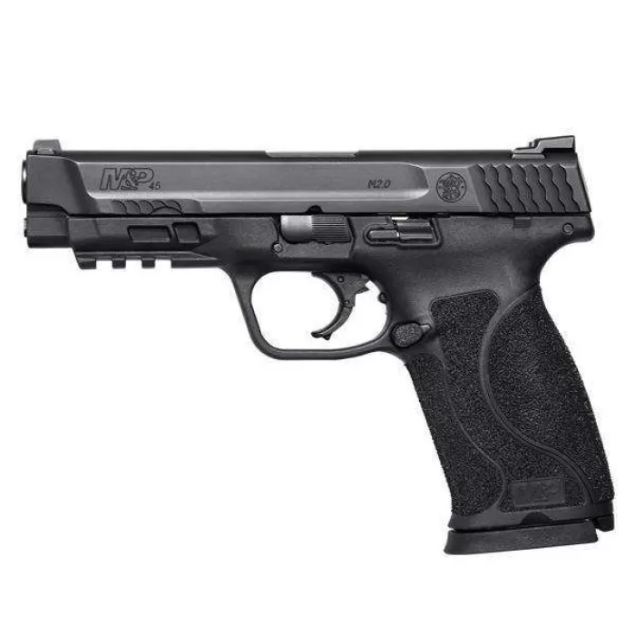 S&W LE M&P45 M2.0 Handgun 45 Auto 10Rd Magazine 4.6" Barrel Night Sights NO Magazine/Thumb Safety Used 11520U S&W LE M&P45 M2.0 Handgun 45 Auto 10Rd Magazine 4.6" Barrel Night Sights NO Magazine/Thumb Safety Used 11520U