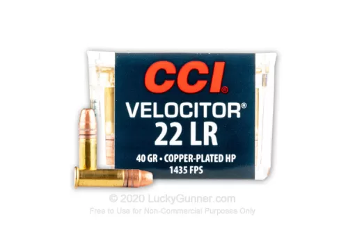 22 LR - 40 gr CPHP - CCI Velocitor - 5000 Rounds