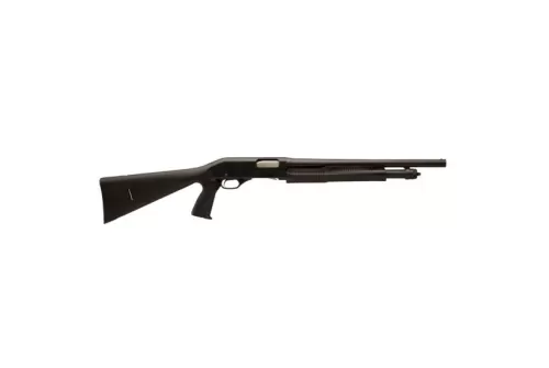Stevens 320 Security Pump Action 18.5" 12 Gauge Shotgun with Pistol Grip, Black - 19485